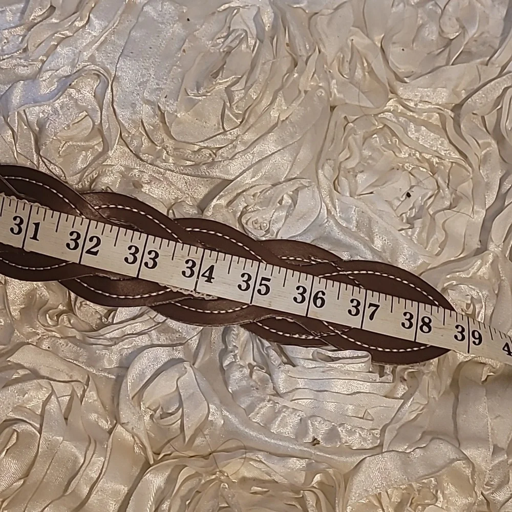 Boho Braided Womens Belt With Lace Inlay.